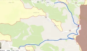 карта зон A,B,C между Израилем и Палестиной