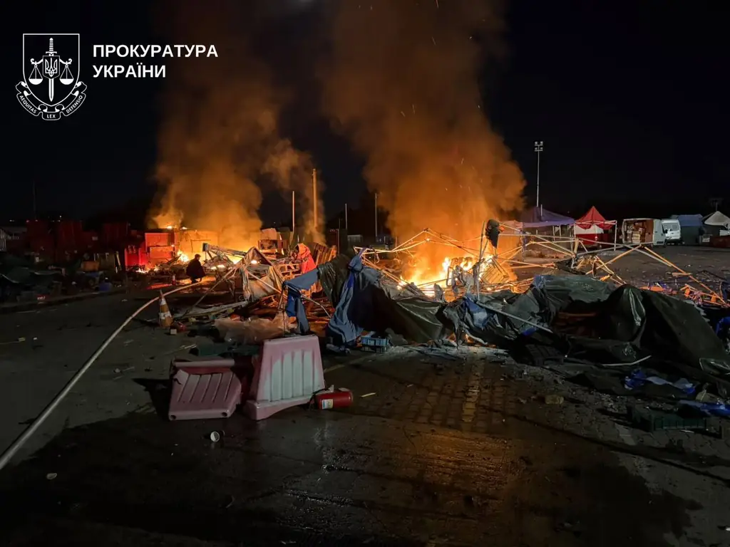 Удар по рынку под Киевом привел к гибели людей