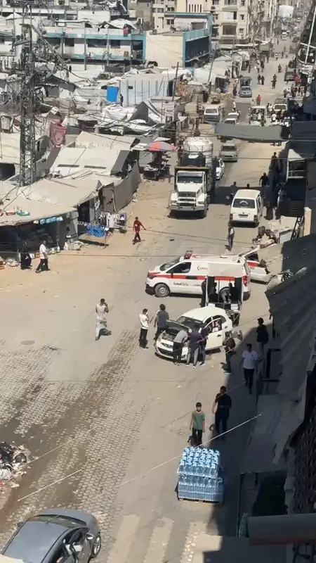 Удар израильского БПЛА в Газе