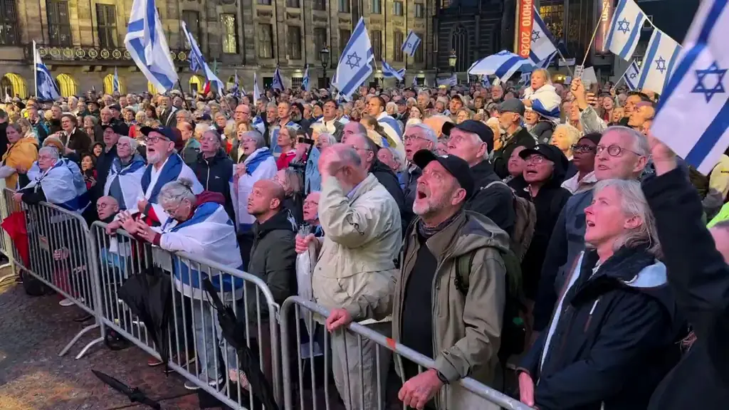 Поддержка Израиля в Амстердаме