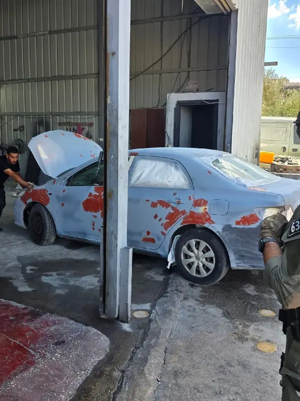 Девять израильских машин изъяли в автосервисах Наби-Элиас